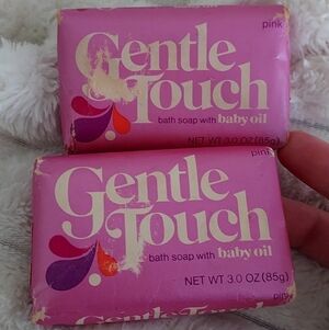 Vintage Pink Gentle Touch Bar Of Soap With Baby Oil